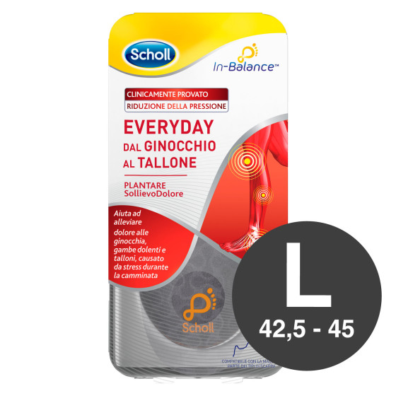 Scholl Plantare In-Balance Sollievo Dolore dal Ginocchio al Tallone - Taglia S / M / L