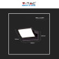 Immagine 7 - V-Tac VT-11020 Lampada LED da Muro Ruotabile 17W SMD IP65