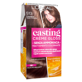 L'Oréal Casting Crème Gloss Trattamento Colorante 513 Castano Iced-Choco...