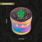 Immagine 4 - Grinder Tritatabacco 4 Parti in Metallo Variant-420 Colore Rainbow con Rilievi ed Incisioni