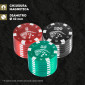 Immagine 2 - Grinder Tritatabacco 3 Parti in Metallo Poker Chips Colore Nero Rosso o Verde