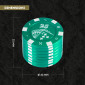 Immagine 4 - Grinder Tritatabacco 3 Parti in Metallo Poker Chips Colore Nero Rosso o Verde