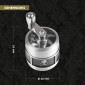 Immagine 4 - Champ High Grinder Tritatabacco 3 Parti in Metallo Skull and Leaf con Manovella e Coperchio