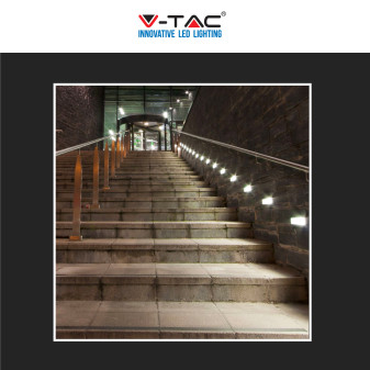 V-Tac VT-1162 Punto Luce LED SMD 3W Segnapasso Rettangolare a
