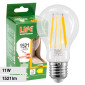Life Lampadina LED E27 11W Bulb A60 Goccia Filament Dimmerabile in Vetro Trasparente - mod. 39.922165CD30