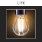 Immagine 4 - Life Lampadina LED E27 11W Bulb A60 Goccia Filament Dimmerabile