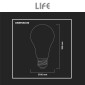 Immagine 5 - Life Lampadina LED E27 11W Bulb A60 Goccia Filament Dimmerabile