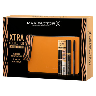 Max Factor Xtra Collection Limited Edition Pochette con Mascara Divine Lashes e Matita Kohl Black