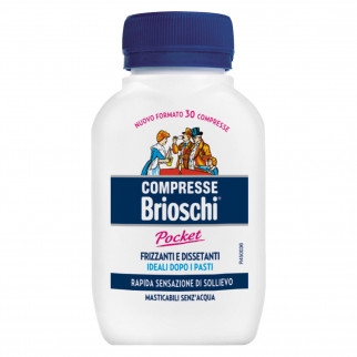 Brioschi Pocket Compresse Masticabili Digestivo Frizzante e