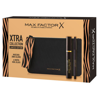 Max Factor Xtra Collection Limited Edition Pochette con Mascara 2000 Calorie e Matita Kohl Black