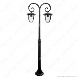 V-Tac VT-738 Lampione Portalampada da Giardino 141cm con Fissaggio a