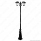 V-Tac VT-739 Lampione Portalampada da Giardino 199cm con Fissaggio a Terra per 2 Lampadine E27 - SKU 7062