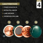 Immagine 3 - Champ High Grinder Tritatabacco 4 Parti in Porcellana e Metallo Porcelain Colore Verde