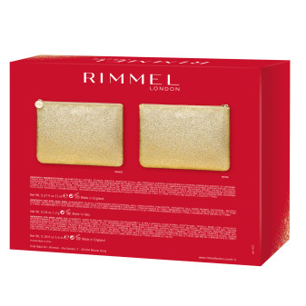 Rimmel London All That Glitters Pochette con Mascara Wonder'Extension Rossetto Stay Matte 500 Fire