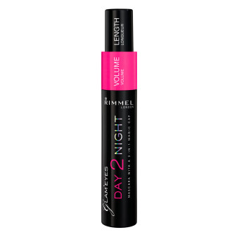 Rimmel London All That Glitters Pochette con Mascara Glam'Eyes Day 2 Night Colore Nero e Matita