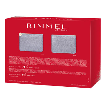 Rimmel London All That Glitters Pochette con Mascara Glam'Eyes Day 2 Night Colore Nero e Matita