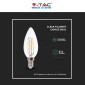 Immagine 10 - V-Tac VT-2127 Lampadina LED E14 6W Candle Bulb C35 Candela