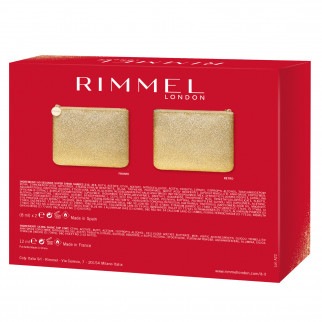 Rimmel London All That Glitters Pochette con Top Coat Finishing Touch e Smalti Super Shine 315