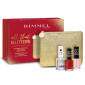 Immagine 2 - Rimmel London All That Glitters Pochette con Top Coat Finishing Touch e Smalti Super Shine 315