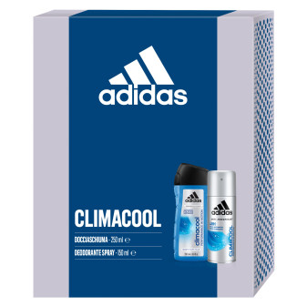 Adidas Climacool Confezione Regalo con Bagnoschiuma Rinfrescante 3in1 da 250ml + Deodorante Spray