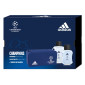 Adidas Uefa VIII Champions League Confezione Regalo con Dopobarba Aftershave da 100ml + Eau de Toilette 50ml + Trousse