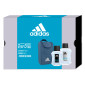 Adidas Ice Dive Confezione Regalo con Dopobarba Aftershave da 100ml + Eau de Toilette da 50ml + Trousse da Viaggio