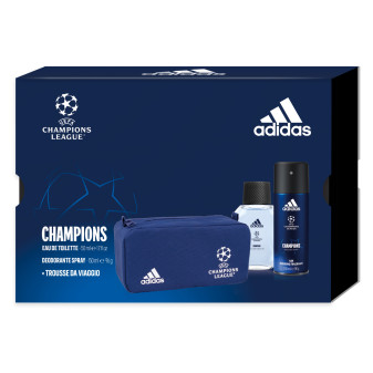 Adidas Uefa VIII Champions League Confezione Regalo con Deodorante Spray da 150ml + Eau de Toilette