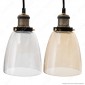 V-TAC VT-7140 Lampadario in Vetro con Portalampada per Lampadine E27 - SKU 3735 / 3736