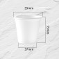 Immagine 2 - Bicchierini da Caffè in Carta Riciclabile Colore Bianco da 80ml - Confezione da 50 Bicchieri