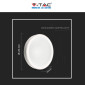 Immagine 6 - V-Tac Gallery VT-8402 Plafoniera LED Rotonda 20W/40W SMD