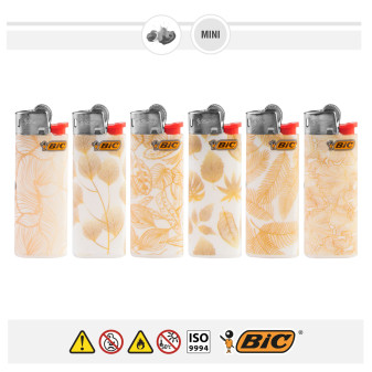 Bic Mini J25 Accendini Piccoli Fantasia Pampa - Serie da 5 Accendini