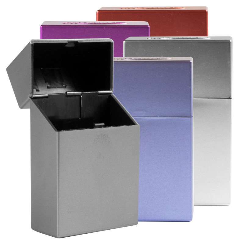 Portasigarette In Alluminio Sinzau - Antiurto, Antiacqua, Chiusura Magnetica, 2 Pezzi - Foto 14