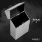 Immagine 4 - Atomic Cigarette Case Box Portasigarette Metallizzato con Apertura a Scatto per Pacchetto