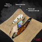 Immagine 4 - Ciao Portatabacco Canvas Astuccio in Tessuto di Tela a Tinta Unita per Tabacco Filtri e Cartine