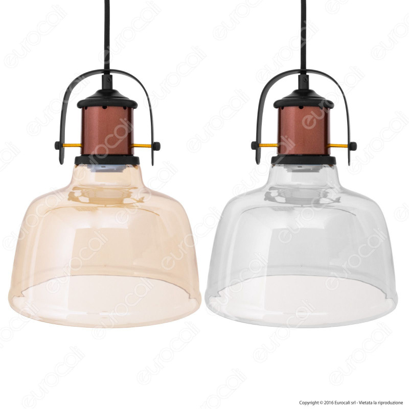 V-TAC VT-7220 Lampadario in Vetro con Portalampada per Lampadine E27 V-TAC VT-7220 Lampadario in Vetro con Portalampada per Lampadine E27