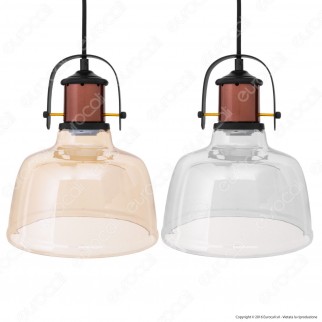 V-TAC VT-7220 Lampadario in Vetro con Portalampada per Lampadine E27 V-TAC VT-7220 Lampadario in Vetro con Portalampada per Lampadine E27