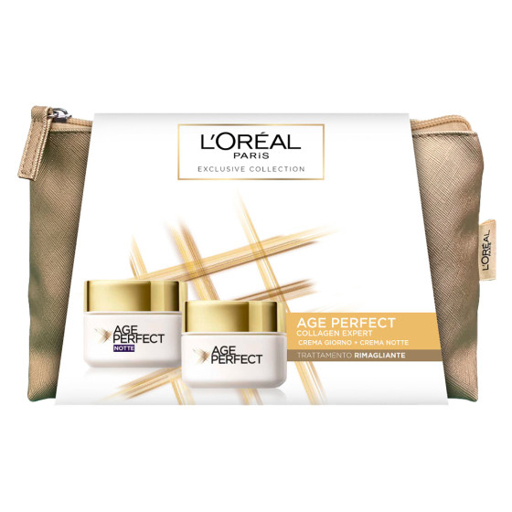 L'Oréal Paris Exclusive Collection Confezione Regalo con Age Perfect Crema Viso Rimagliante Giorno L'Oréal Paris Exclusive Collection Confezione Regalo con Age Perfect Crema Viso Rimagliante Giorno