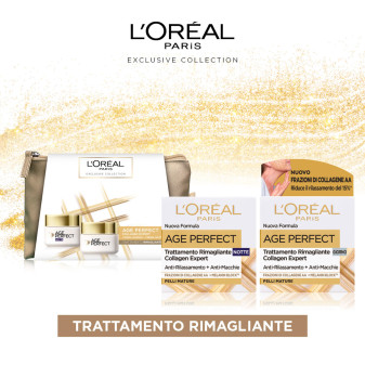 L'Oréal Paris Exclusive Collection Confezione Regalo con Age Perfect Crema Viso Rimagliante Giorno