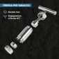 Immagine 2 - Champ Press Pollen Pressa Manuale per Tabacco in Acciaio Inossidabile con Impugnatura a T