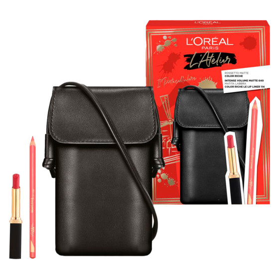 L'Oréal Paris L'Atelier Matita Labbra Color Riche 114 Confidentiell + Rossetto Intense Volume 640 L'Oréal Paris L'Atelier Matita Labbra Color Riche 114 Confidentiell + Rossetto Intense Volume 640