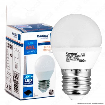 Kanlux BILO Lampadina LED E27 6,5W MiniGlobo G45 -mod.23421