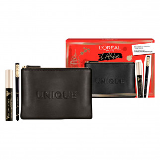 L'Oréal Paris L'Atelier Confezione Regalo con Voluminous Extra-Black Mascara + Eyeliner Perfect