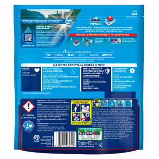 Finish Powerball Power Tab All In 1 Capsule per Lavastoviglie Maxi Pack - Confezione da 70 Pastiglie