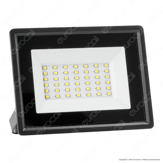 V-Tac VT-4934 Faro LED Floodlight 30W SMD Slim IP65 Nero - SKU V-Tac VT-4934 Faro LED Floodlight 30W SMD Slim IP65 Nero - SKU