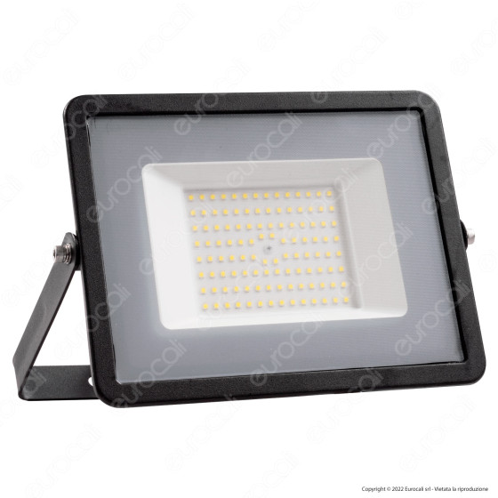 V-Tac VT-40101 Faro LED Floodlight 100W SMD Slim IP65 Nero - V-Tac VT-40101 Faro LED Floodlight 100W SMD Slim IP65 Nero -