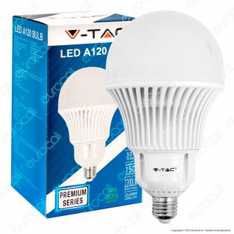 V-Tac VT-1930 Lampadina LED E27 30W Bulb A120 - SKU 4280 / 4281