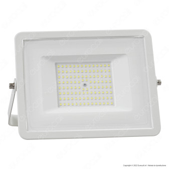V-Tac VT-40101 Faro LED Floodlight 100W SMD Slim IP65 Bianco - SKU 215967 /...