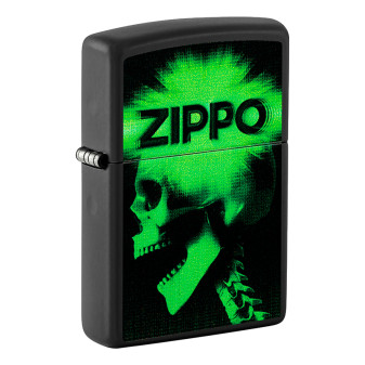 Zippo Accendino a Benzina Ricaricabile ed Antivento con Fantasia Zippo Cyber...