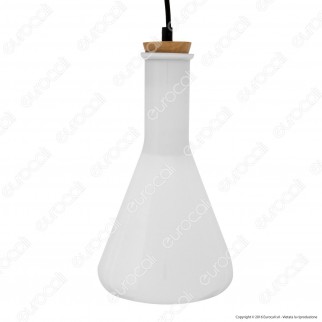 V-TAC VT-7175 Lampadario in Vetro con Portalampada per Lampadine E27