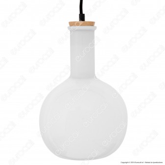 V-TAC VT-7205 Lampadario in Vetro con Portalampada per Lampadine E27
